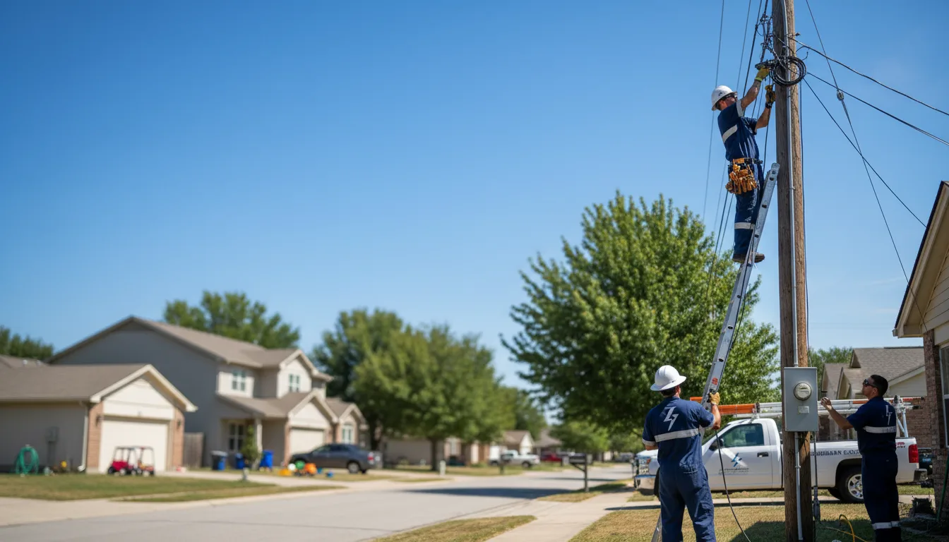Residential electrician providing installation services in Oberlin, OH